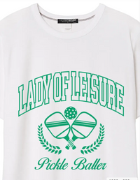 Lady of Leisure Pickle Baller Tee