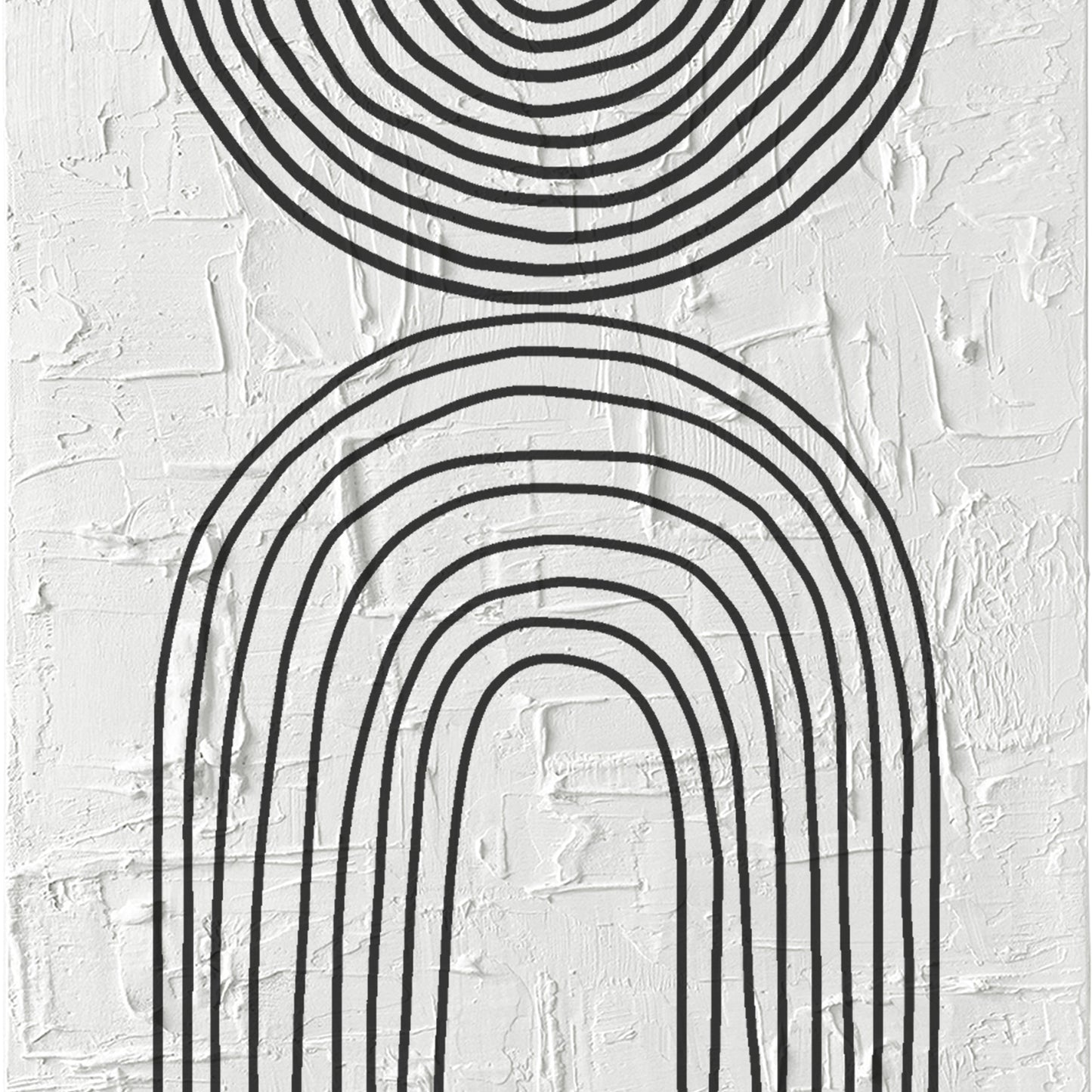 Abstract Black Arches Textured Art TEXTURED ART LULUSIMONSTUDIO 