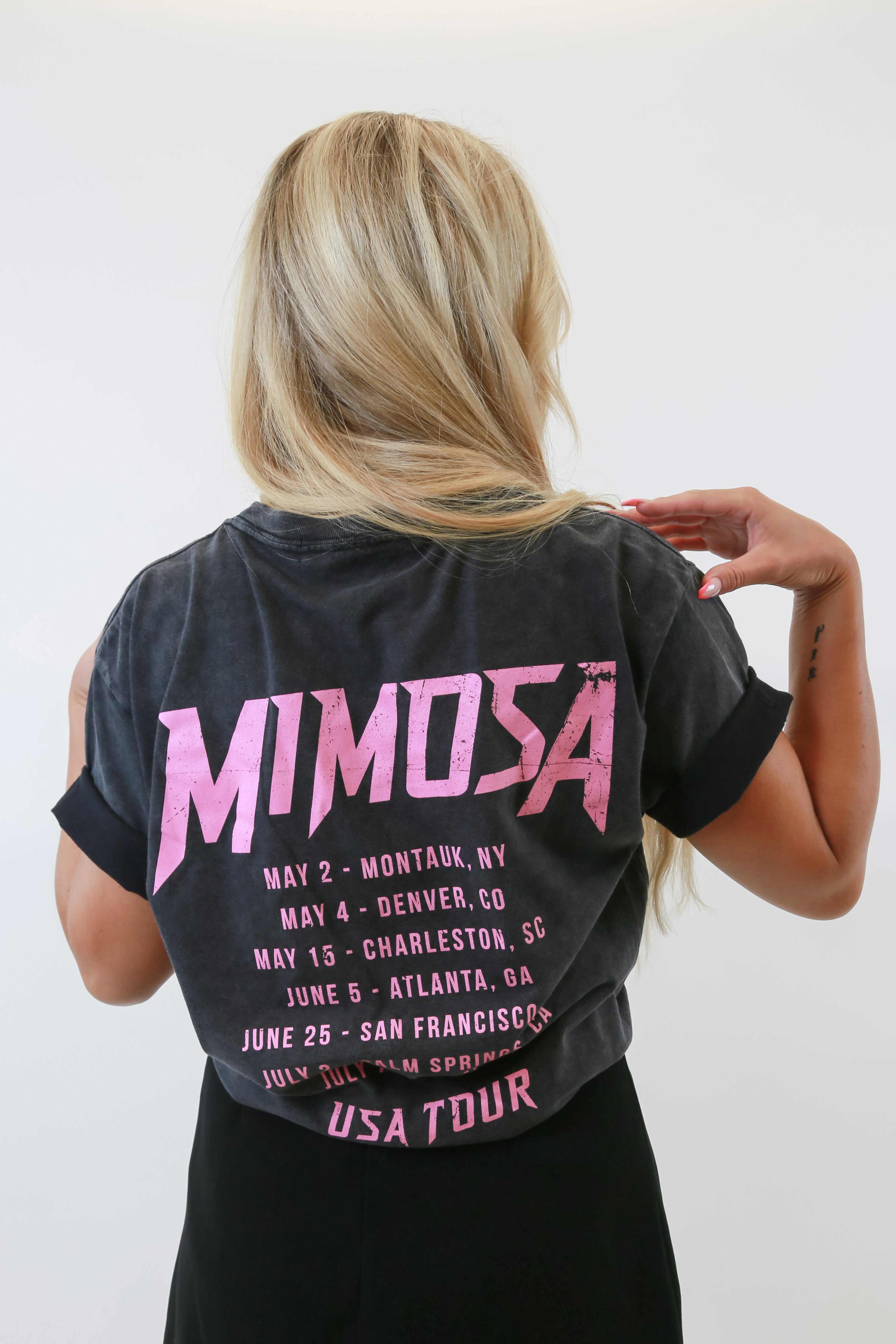 MIMOSA USA TOUR OVERSIZED VINTAGE TEE TEE LULUSIMONSTUDIO 
